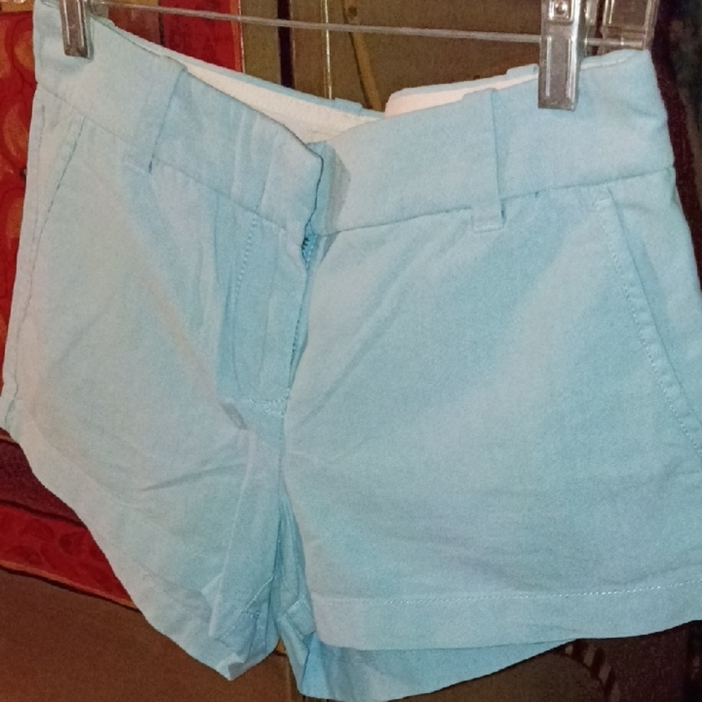 J. Crew Sky Blue Cotton Casual Shorts - Picture 3 of 5